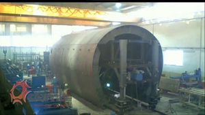 Time-lapse de la phase de fabrication des coffrages pour tunnels d’infrastructure